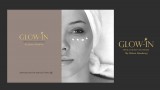 מיתוג ועיצוב גרפי GLOW IN טיפולי פנים וגוף קליניים מתקדמים